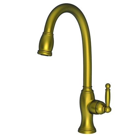 Pull-Down Kitchen Faucet in Antique Brass